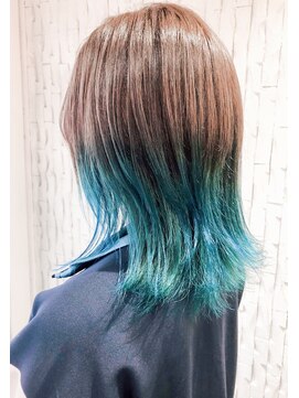 美容室 ロジェ(Roje) グラデーションカラー×ブルー