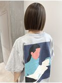 YOKE 切りっぱなしボブ大人ボブタイトボブアッシュグレージュ