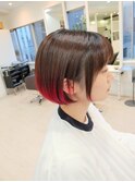 裾カラーショートボブ☆