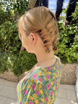 ピークアブー アヴェダ アトレ恵比寿(PEEK-A-BOO AVEDA) 大人ツイン　個性派アレンジ　お呼ばれヘア　結婚式アレンジ