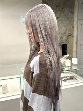 ソル ジングウマエ(SOL JINGUMAE) ホワイトベージュカラーインナーカラーグレージュカラーブリーチ