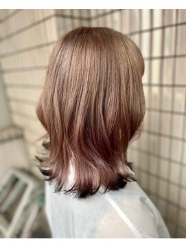 マティーナ ヘアー 池袋(Matina hair) 【ピンクベージュ×ブラック】20代30代40代50代