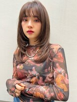 銀座　cheri   レイヤースタイル×透明感ブラウン