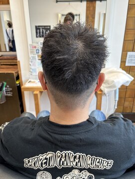 リシェールグリーン 越谷花田店(RICHAIR GREEN) ダークアッシュ/アッシュブラック/カルマパーマ/ベリーショート