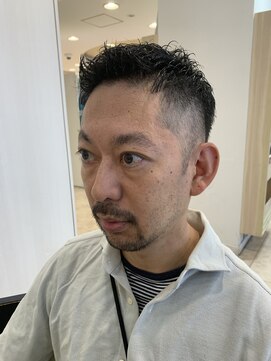 アッシュ 仙川店(Ash) 50代　軟毛　クセ毛　フェード　イケオジメンズカット　ショート