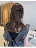 ハーフツインアレンジ