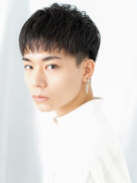 トニーアンドガイ メン 与野駅前店(TONI&GUY MEN) 20代30代ブラック学生ナチュラルフェードスタイルb与野