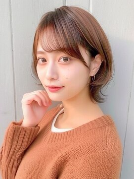 クラン 岡本(Chlan) 小顔前髪マッシュショート ウルフヘア
