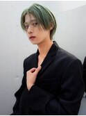 メンズヘア　ブリーチカラー　ハイトーンカラー　天神今泉
