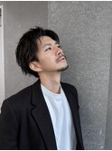 スパイキーショートニュアンスパーマスペインカールメンズ北千住