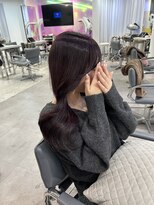 ユーフォリア 渋谷グランデ(Euphoria SHIBUYA GRANDE)&nbsp;ダークパープル　パープルカラー　紫系　艶髪　YUKI