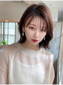 【NEW OPEN】 小顔前髪あり後れ毛サイドバングメルティカラー