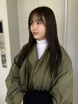 カサネ(casane) ロングヘア×オリーブカラー