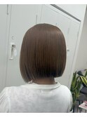 神戸三ノ宮/ベージュカラー/ボブ/ダブルカラー/ムラ修正