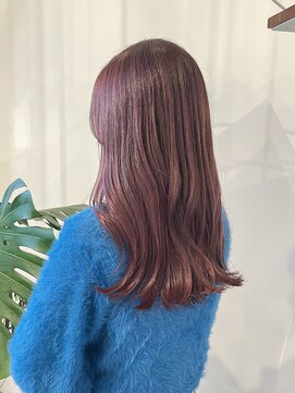 ピークスヘア(peaks hair) スモーキーピンク20代30代40代◎Aina