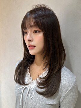 ロンド ルージュ 銀座店(Lond rouge) 暗めカラー/レイヤーカット/マロンベージュ/くすみベージュ/銀座