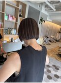 切りっぱなしボブ アンブレラカラー(要相談)【30代/40代】