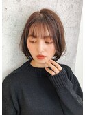 大人可愛い☆ナチュラル小顔ボブ　デジタルパーマ