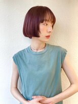 モッズヘア 上尾西口店(mod's hair)&nbsp;30代冬透明感◎韓国風ショートラベンダー暗髪×小顔p上尾