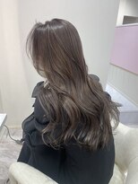 アディション 新宿(ADITION)&nbsp;髪質改善×韓国オリーブグレージュブリーチなしダブルカラーf