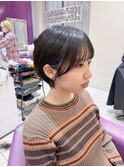 前髪ありショート　京都美容室　進詩織