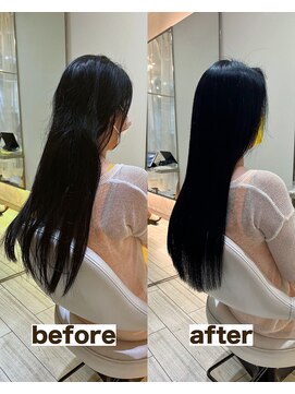 シゲ 自由が丘店(SHIGE) 乾かすだけでまとまる地毛風髪質改善ストレート40代50代縮毛矯正