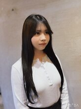 アメイロ(ameiro)&nbsp;アイロンストレート×ロングレイヤー×黒髪×髪質改善ヘアエステ