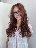秋先取り！ピンクベージュxレイヤーパーマ