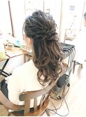 ふんわりハーフアップアレンジ【ヘアアレンジ　立川　卒業式袴】