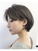 シア 表参道(SHEA.)&nbsp;【千代間勇翔】大人バングショート×オリーブベージュ