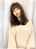 ◆オリーブグレージュ/くせ毛風/重めスタイル/たまプラーザz1