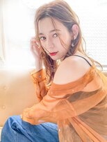 Liberte銀座 大人可愛いセミロング×モカベージュ
