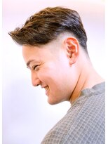 タカギ(TAKAGI) ビジネスショートパーマツーブロックサイドパートフェード21