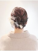 シンプル ロープ編みヘアアレンジ