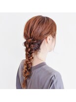 ノノリリ(NONORIRI)&nbsp;秋色オレンジカラー＊愛され編みおろしインナーグラデーション