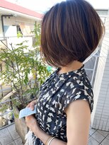 オーシャン(Ocean)&nbsp;［OCEAN　Hair&Life]前髪なしショート/ハイライトカラー