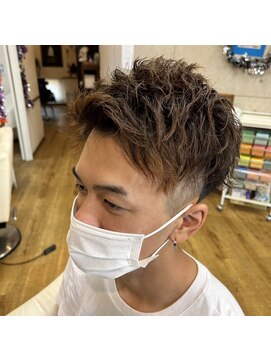 美容室 グラン ブルー ツイストパーマ/アップバング