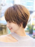 20代30代40代◎小顔ショートボブチョコレートカラー新宿代々木