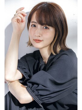 リノナ(Linona) ★くびレイヤーニュアンスカラー小顔似合わせカットグレージュ