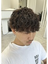 エース 岡崎店(Ace)&nbsp;波巻きパーマ　ツーブロック　メンズマッシュ