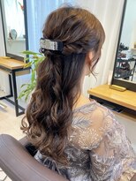ロングハーフアップ　miwa