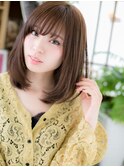 バレイヤージュ艶カラー小顔前下がり大人ボブc5志木20代30代40代