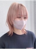 ウルフ×ピンクベージュ
