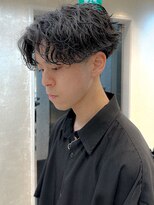 ルースト 渋谷店(ROOST)&nbsp;センターパート×波巻きパーマ