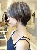 【Say.岩井】くびれショート×ハイライト×サイドバング