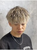 フルメッシュ 縦落ちツイストパーマ