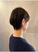マロンベージュ×ショートスタイル