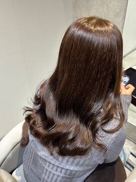 ミューシェレゴ(meauche...lego) 透明感カラー/チョコレートブラウン/レイヤーロング