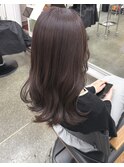 レイヤーカット ミディアム セミロング コテ巻き