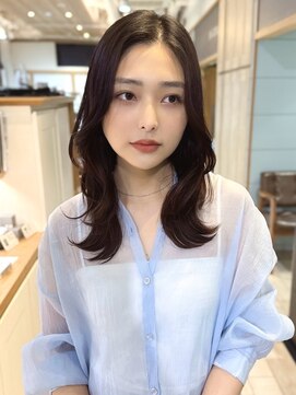 プラグ バイ ネオリーブ(plug by neolive) チェリーブラウン×髪質改善[髪質改善/縮毛矯正/韓国]